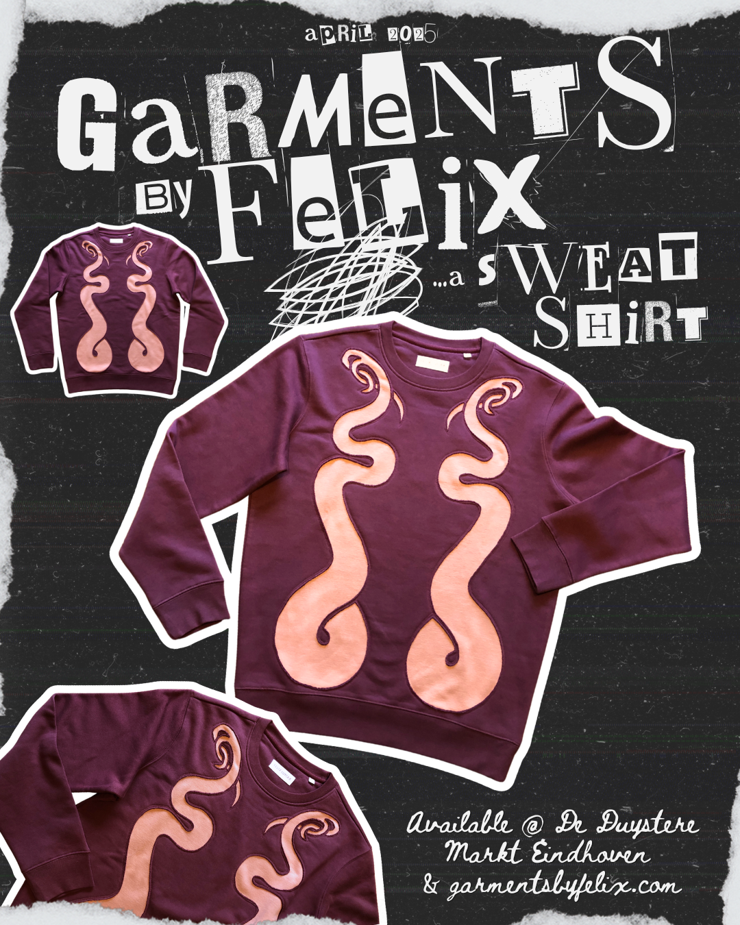 Serpent’s Tail cutout sweatshirt